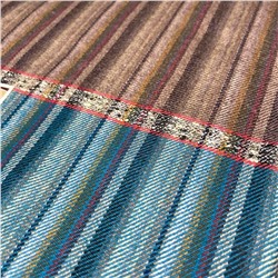 MOHINI SHAWLS Тёплый тибетский палантин В ПОЛОСКУ, цвет КОРИЧНЕВЫЙ (размер 200 см. х 90 см.), 1 шт.