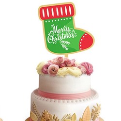 Топпер «Merry Christmas» рождественский сапожок