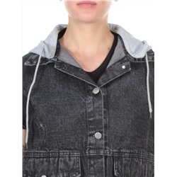 808 DARKGREY/GREY Джинсовый жилет женский (100% хлопок) размер 56 российский
