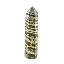 Кристалл из хризотила полумесяц "Карандаш" 30*29*139мм 203г