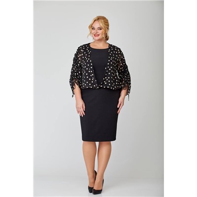Alani Collection 1779 черный+беж, Платье