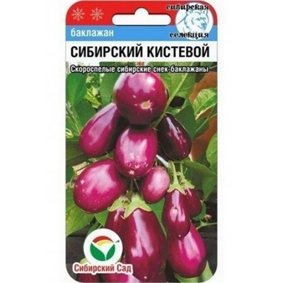 Баклажан Сибирский кистевой (Сиб.сад) 20шт