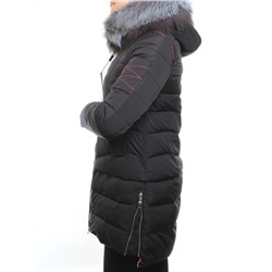 163-096 Пальто зимнее женское (холлофайбер, натуральный мех чернобурки) размер 42