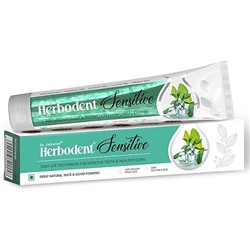 Herbodent SENSITIVE Toothpaste, Dr. Jaikaran (Хербодент СЕНСИТИВ зубная паста - для чувствительных зубов и здоровых десен, Доктор Джейкаран), 100 г.