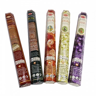 Festival Pack PRECIOUS FIVE Exotic Incense Sticks, Hem (Подарочный набор ДРАГОЦЕННЫЙ - 5 ароматов в одном наборе), 1 уп.