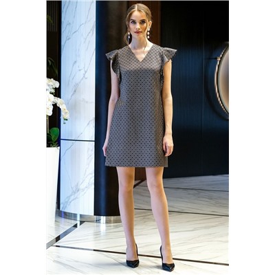 Alani Collection 1568 золото+черный, Платье