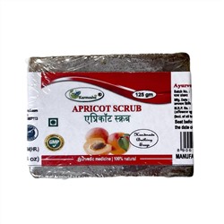 APRICOT SCRUB Handmade Bathing Soap, Karmeshu (АБРИКОСОВЫЙ СКРАБ мыло ручной работы, Кармешу), 125 г.