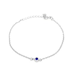 Браслет из серебра куб.циркон., ЗК0720418с