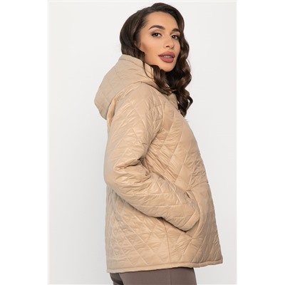 Куртка демисезонная стеганая (бежевая) Б14362-25М
