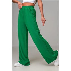 Женские летние брюки палаццо из ткани-жатка Happyfox