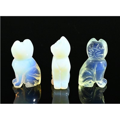 Кошка из лунного камня 21*15*36мм