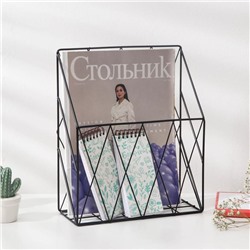 Полка Доляна «Лофт», 25×10,5×30 см, цвет чёрный