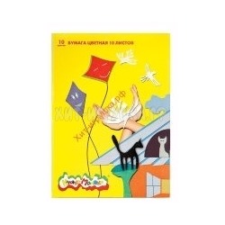Бумага цветная 10 л. 10 цв. Каляка-Маляка БЦКМ10, БЦКМ10