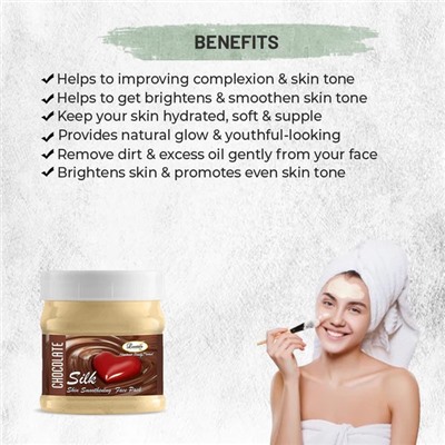 CHOCOLATE SILK Face Pack, Luster (ШОКОЛАДНЫЙ ШЕЛК маска для лица, Ластер), 500 мл.
