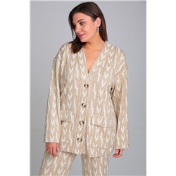 Mubliz 011 бежевый, Кардиган,  Брюки