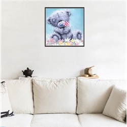Стразовая картина «Мишка» 30*30 см