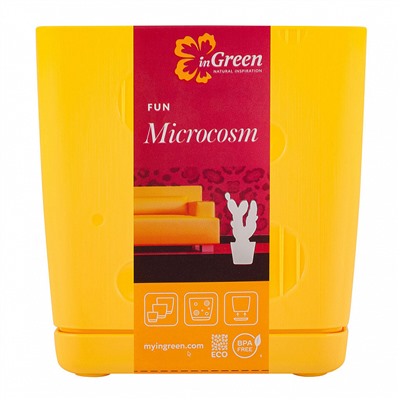 Горшок для цветов InGreen MICROCOSM 1,1 л IG623610029 спелая груша
