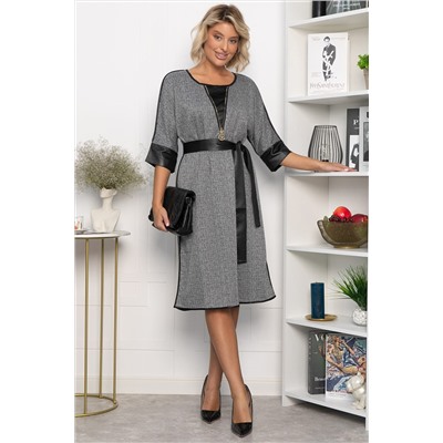 Платье Селин (серое) П11302