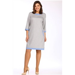 Lady Style Classic 1427 серый_с_голубым, Платье
