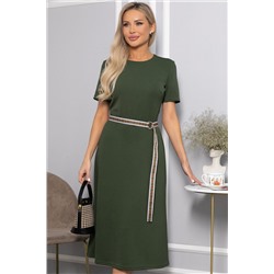 Платье трикотажное Парижанка (зеленое) П14415-10М