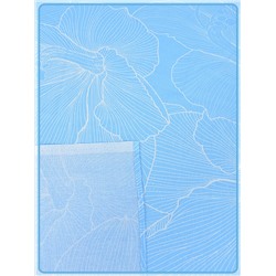 Простыня Ивановская бязь Вернисаж вид 4 голубой