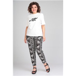 Michel chic 1340 белый-черный, Брюки,  Футболка