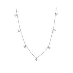 Колье из серебра куб.циркон., ТФК-40