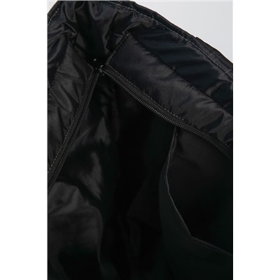 Сумка-шопер стеганая (черная) СШ07-46