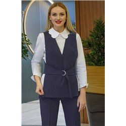 Alani Collection 1760 графит+белый, Брюки,  Блуза,  Жилет