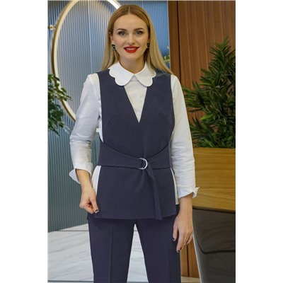 Alani Collection 1760 графит+белый, Брюки,  Блуза,  Жилет