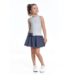 Платье 22-7183 серый/джинс