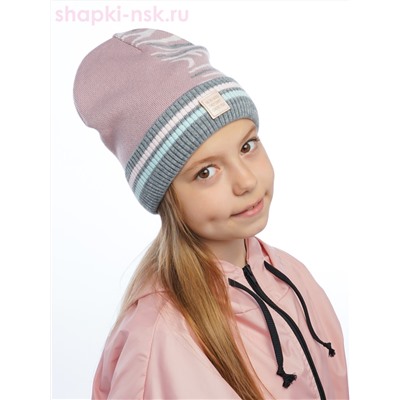 212557-G-W Колпак для девочки флис (52-56)