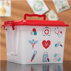 Аптечка «Доктор+», 8,5 л, квадратная