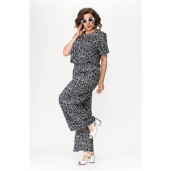 Karina deLux М-1087 черно-белый, Брюки,  Джемпер