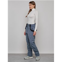 Полукомбинезон утепленный женский большого размера серого цвета 1332Sr