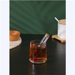 Колба стеклянная для заваривания с пробкой из бамбука BellaTenero «Алхимия», 2×12 см, набор, 12 шт