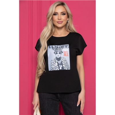 Футболка Vogue (черная) Б8522