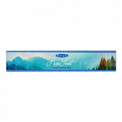 RAIN FOREST Premium Incense Sticks, Satya (ТРОПИЧЕСКИЙ ЛЕС премиальные благовония, Сатья), 15 г.