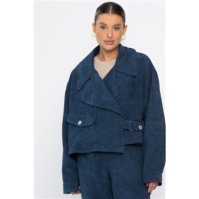 Жакет укороченный Динара (синий) Б14325-39М