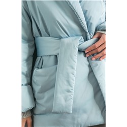 Куртка из плотной курточной ткани с утеплителем голубая