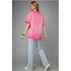 Женская футболка оверсайз с эффектом градиент Happyfox