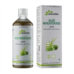 ALOE WHEATGRASS Juice, Alantra (Аюрведический сок АЛОЭ ВЕРА, ВИТГРАСС, Алантра), 1000 мл.