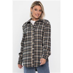 Рубашка Денни (бежево-коричневая) Б14136-7М