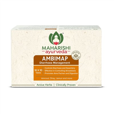 AMBIMAP Diarrhoea Management, Maharishi Ayurveda (АМБИМАП - лечение диареи, Махариши Аюрведа), 100 таб.
