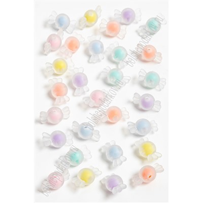 Бусины декоративные 16 мм "Конфетки" (500 гр) SF-7282, ассорти