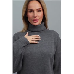 Женский свитер оверсайз с высоким воротом Happyfox