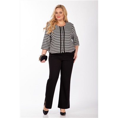 Michel chic 1324 черный-белый, Брюки,  Жакет