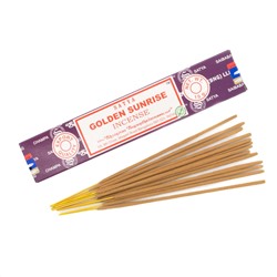 GOLDEN SUNRISE Incense, Satya (Благовония ЗОЛОТОЙ ВОСХОД, Сатья), 15 г.