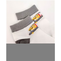 Детские носки 3-5 лет 15-18 см "Серые, Сеточка" Машинка