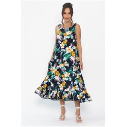 Сарафан Нимфа (синий/цветы) П13959-10М